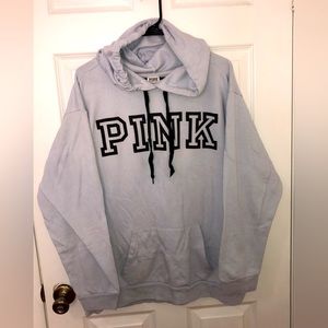 Light Blue PINK Hooded Pullover